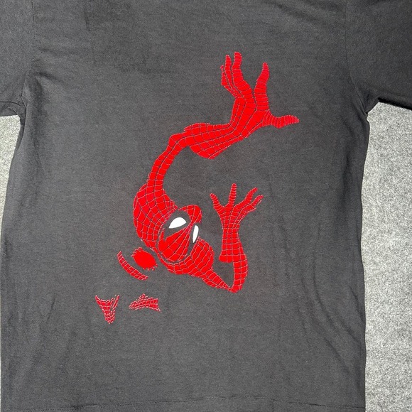 VTG 90s Spider-Man Marvel Changes T Shirt Mens M Black Single Stitch USA Made - Picture 9 of 16